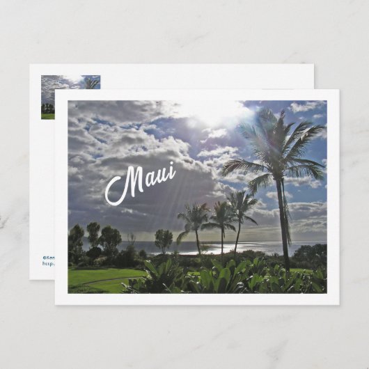 Maui Twilight Briefkaart (Voorkant / Achterkant)