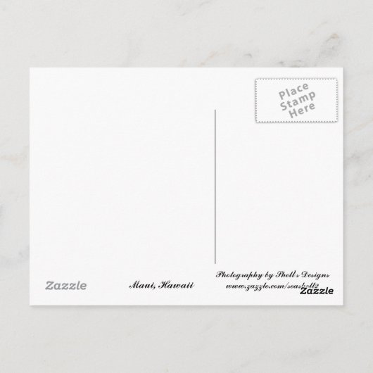 Maui, Uitzicht Hawaii Ocean Briefkaart (Achterkant)