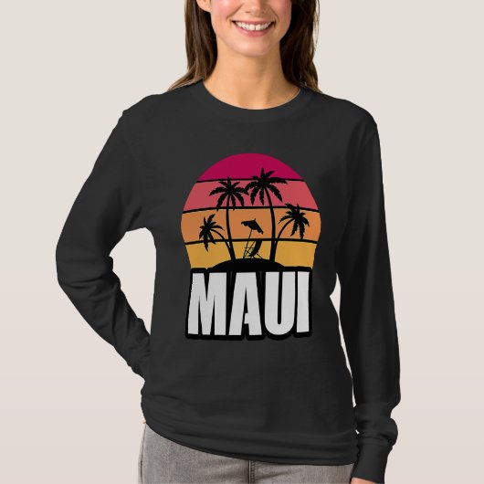 Maui Vacation Beach Souvenir T-shirt (Voorkant)