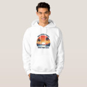 Maui Vakantie Cool Sunrise Palmbomen Custom Hoodie (Voorkant volledig)