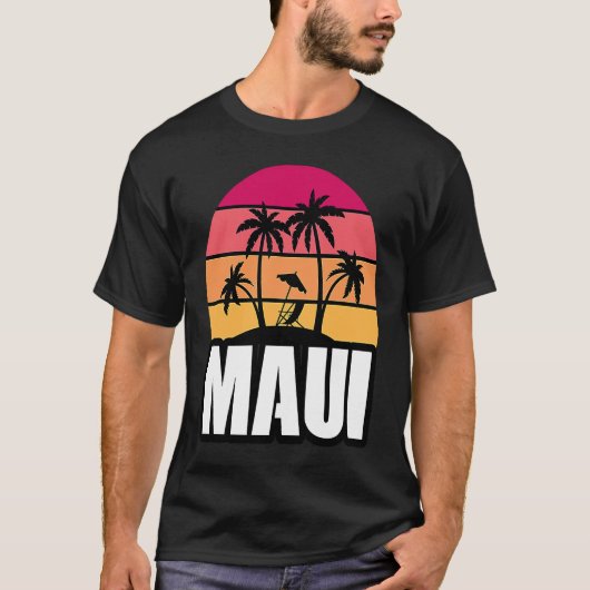 Maui Vakantie Strand Souvenir T-shirt (Voorkant)