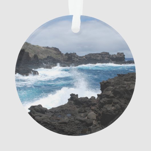 Maui Waves Crashing Ornament (achterkant)