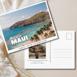 Maui Wedding Beach Save the Date Briefkaart