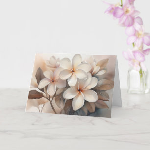 Maui White Plumeria Wenskaart Kaart