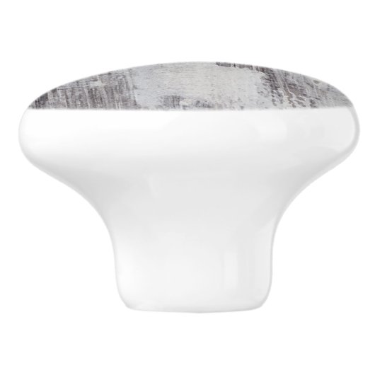 Maui Whitewash-out hout van eikenhout Keramische Knop (Zijkant)