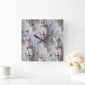 Maui Whitewash-out hout van eikenhout Vierkante Klok (Huis)