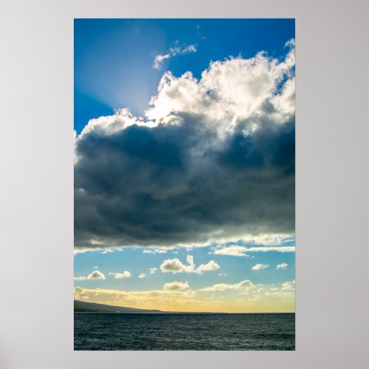 Maui wolken van de oceaan poster (Voorkant)