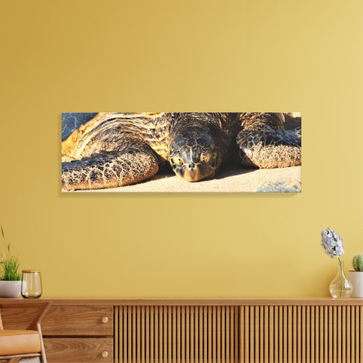 Maui Zee Schildpad Canvas Print (Insitu (Woonkamer))