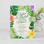 Maui'd krijgen | Tropisch eiland Beach Luau Kaart (Staand voorkant)