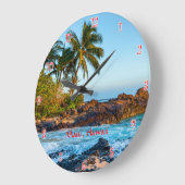 Maui's Geheime Beach  met rode cijfers Grote Klok (Hoek)