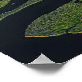 Maule boven de watergebieden poster (Hoek)