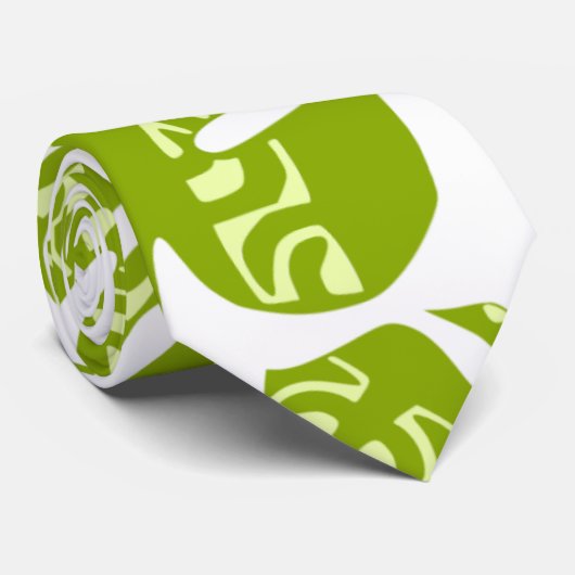 MAULI (groen) Stropdas (Opgerold)