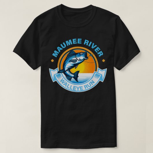 Maumee River Walleye Run T-shirt (Design voorkant)