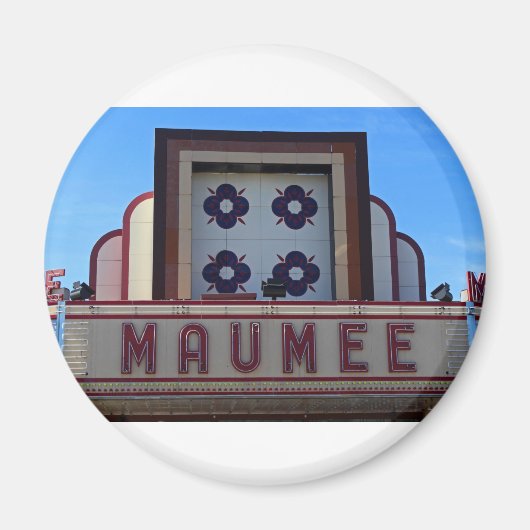 Maumee Theater Marquee Magneet (Voorkant)