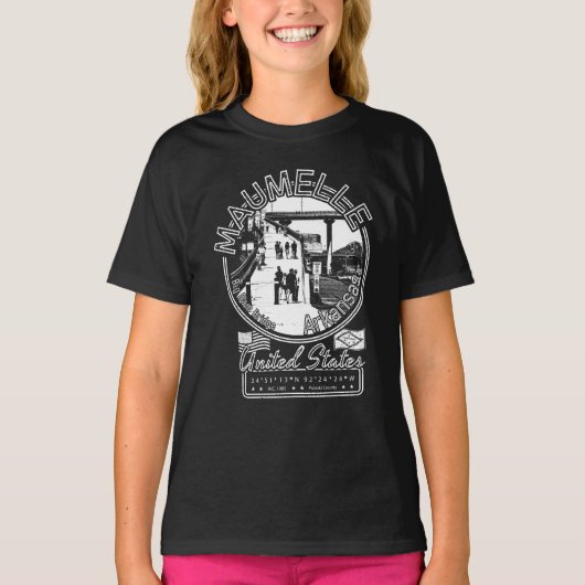 MAUMELLE CITY ARKANSAS - GROTE DAM BRIDGE T-SHIRT (Voorkant)