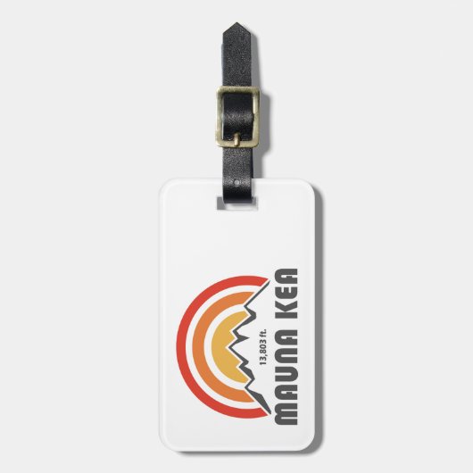 Mauna Kea Bagagelabel (Voorkant verticaal)