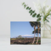 Mauna Kea-Briefkaart met sneeuwgemap Briefkaart (Staand voorkant)