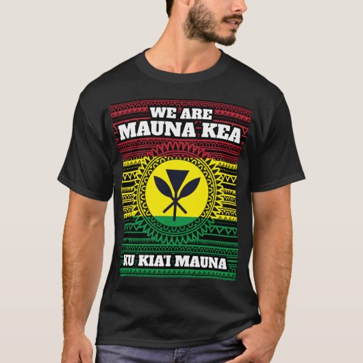 Mauna Kea design for Hawaiian Pride T-shirt (Voorkant)
