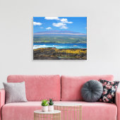 Mauna Kea en Hilo Bay Canvas Afdrukken (Insitu (Woonkamer))