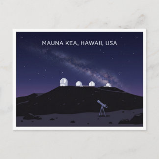 Mauna Kea Hawaï VS Reisbriefkaart met Sterrenkijke Briefkaart