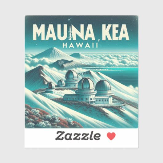Mauna Kea Hawaii 3 inch Vinyl Sticker (Vel)