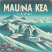 Mauna Kea Hawaii 3 inch Vinyl Sticker (Voorkant)