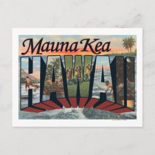 Mauna Kea, Hawaii - Grote letterscènes Briefkaart