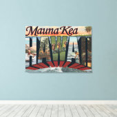 Mauna Kea, Hawaii - Grote letterscènes Canvas Afdruk (Insitu (Houten vloer))