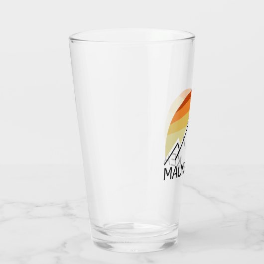 Mauna Kea Hawaii Retro Glas (Rechts)