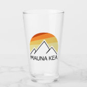 Mauna Kea Hawaii Retro Glas (Voorkant)