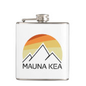 Mauna Kea Hawaii Retro Heupfles (Voorkant)