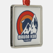 Mauna Kea Hawaii Sun Eagle Metalen Ornament (Rechts)