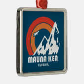 Mauna Kea Hawaii Sun Eagle Metalen Ornament (Rechts)