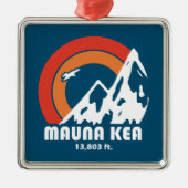 Mauna Kea Hawaii Sun Eagle Metalen Ornament (Voorkant)