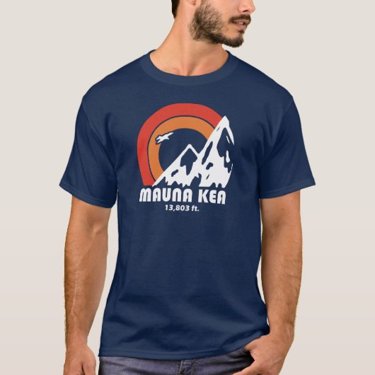Mauna Kea Hawaii Sun Eagle T-shirt (Voorkant)