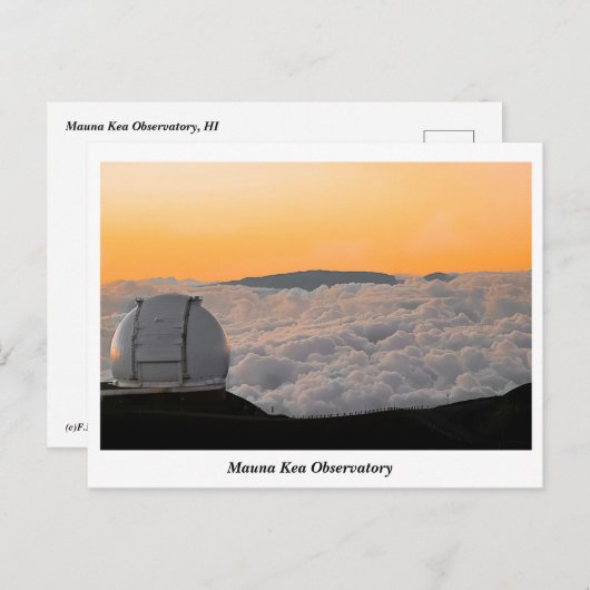 Mauna Kea Observatory Briefkaart (Voorkant / Achterkant)