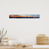 Mauna Kea Sunset Panorama Poster (Keuken)