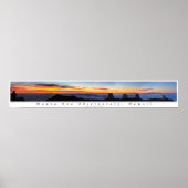 Mauna Kea Sunset Panorama Poster (Voorkant)