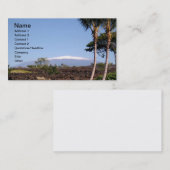 Mauna Kea-Visitekaartje met sneeuwgemap Visitekaartje (Voorkant / Achterkant)
