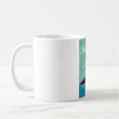 Mauna Kea vulkaan vintage Hawaii reisposter Koffiemok (Links)