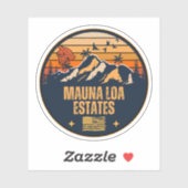 Mauna Loa Estates, Hawaï Sticker (Vel)