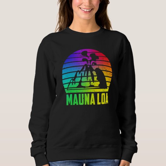 Mauna Loa Hawaii Vulkanen Nationaal Park Vulkanisc Trui (Voorkant)