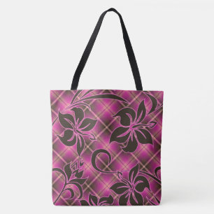 Mauna Loa Hawaiian Hibiscus Pset Beach Tote Bag