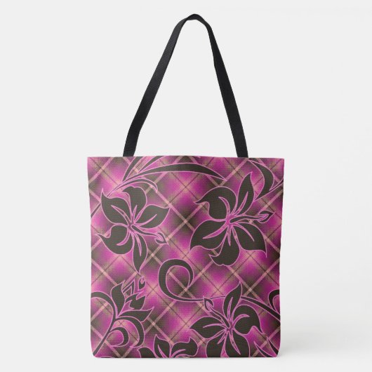 Mauna Loa Hawaiian Hibiscus Pset Beach Tote Bag (Voorkant)