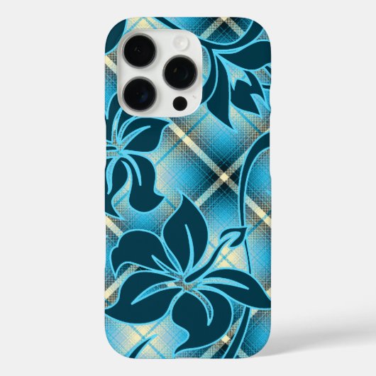 Mauna Loa Hawaiian Hibiscus Pset Blauwgroen Case-Mate iPhone Case (Achterkant)