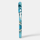 Mauna Loa Hawaiian Hibiscus Pset Blauwgroen Case-Mate iPhone Case (Achterkant / Links)