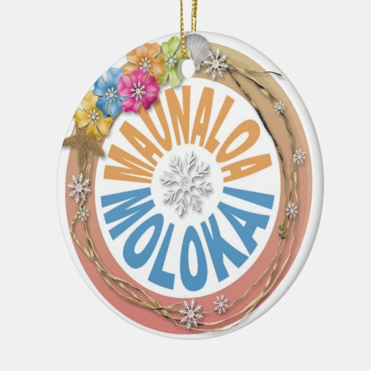 Maunaloa Molokai Hawaii hibiscus ornament (Links)