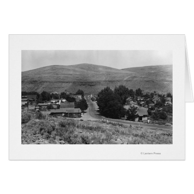 Maupin, Oregon Town Uitzicht Business Section (Voorkant Horizontaal)