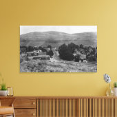 Maupin, Oregon Town Uitzicht Business Section Canvas Afdruk (Insitu (Woonkamer))