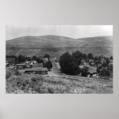 Maupin, Oregon Town Uitzicht Business Section Poster (Voorkant)